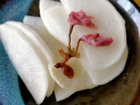 母の日に♪桜と大根の甘酢漬け